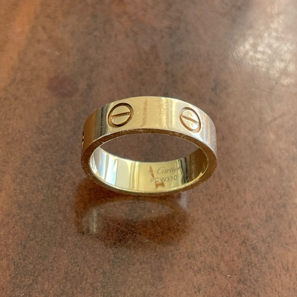 Authentic Cartier 18K Gold Love Ring
